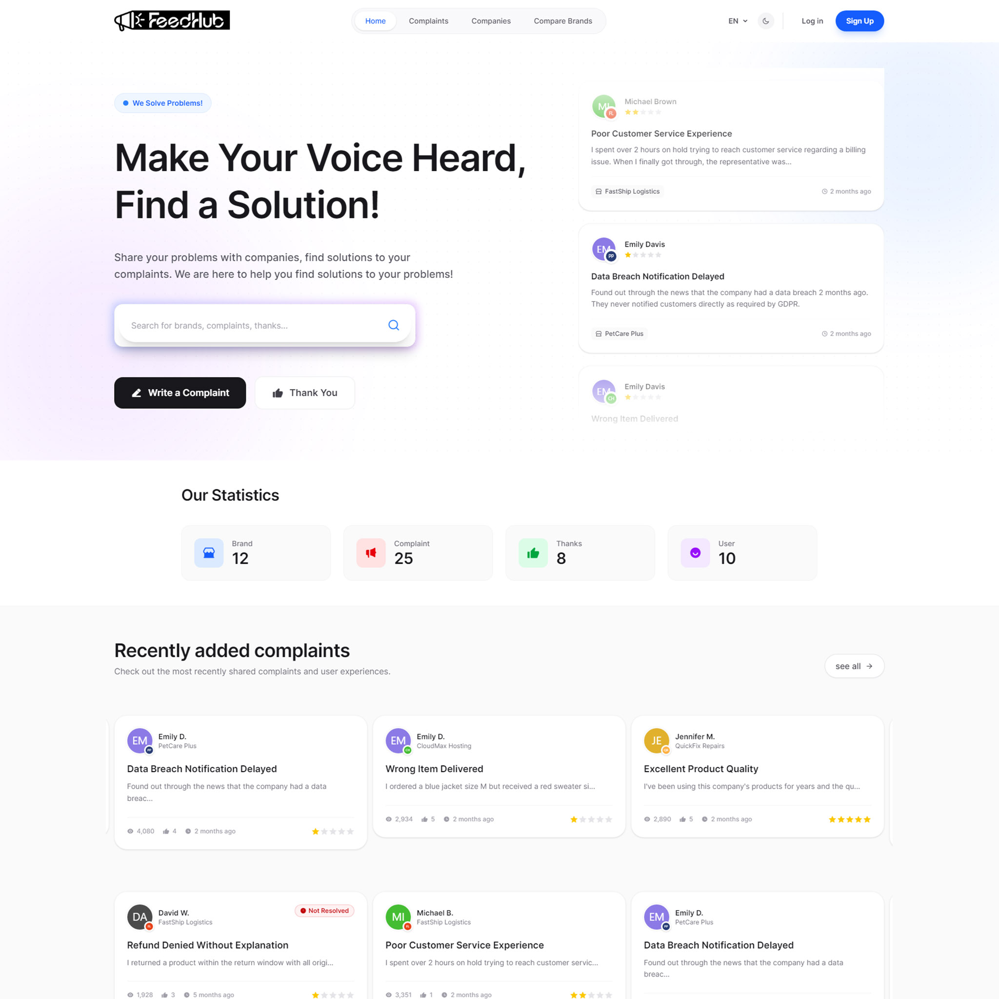 Feedhub - PHP Åikayet Yönetim Sistemi (ÅikayetVar Scripti)